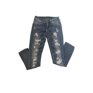 Silver Jeans Suki Distressed Destroyed Denim Jeans‎ Size 27x31